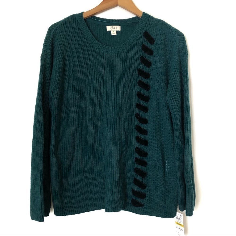 Style&co SWEATER size M Rare Emerald